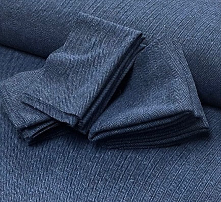 100% Wool Fabric - Midnight
