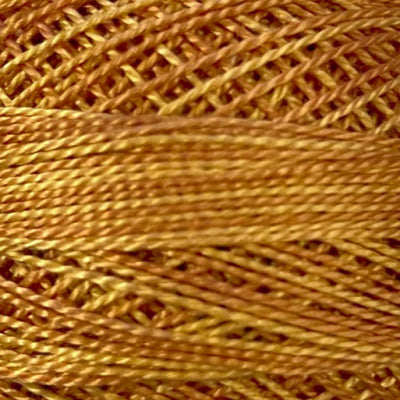 Valdani Perlé Cotton Variegated: O67 - Rusty Gold