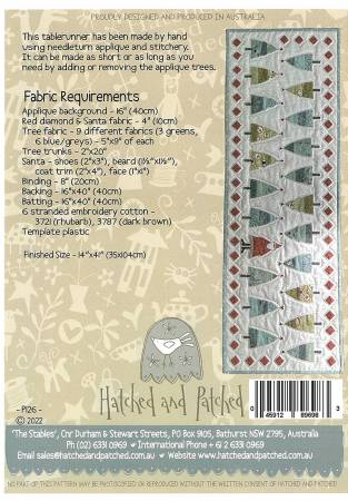 O Christmas Tree Table Runner - by Hatched & Patched