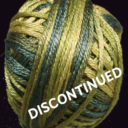 Valdani Silk Floss 6 Strand -  Variegated:  M19 - Green Olives - DISCONTINUED