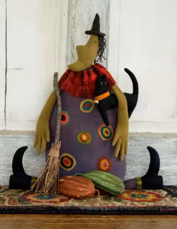 Perfect Potion Witch Cloth Doll by Threads that Bind