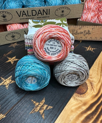 Valdani Perlé Cotton Variegated: RR1 - RR2 - RR3 Collection