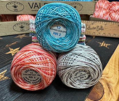 Valdani Perlé Cotton Variegated: RR1 - RR2 - RR3 Collection