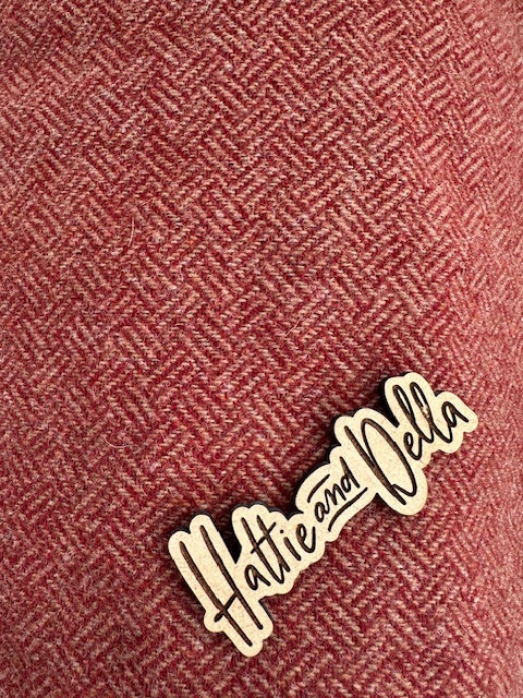 100% Wool Fabric - Red Basket