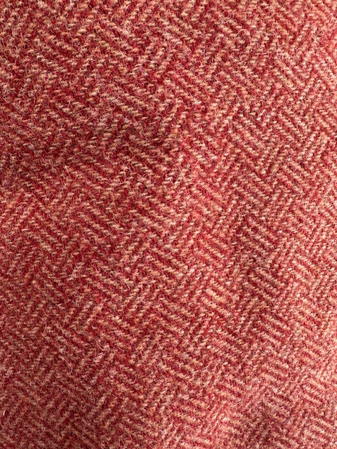 100% Wool Fabric - Red Basket