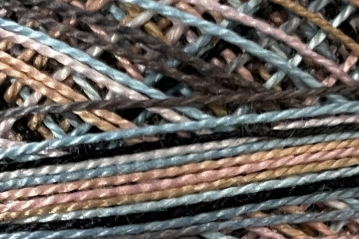 Valdani Perlé Cotton Variegated: S302 Blue Leopard ** NEW