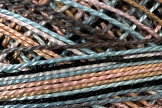 Valdani Perlé Cotton Variegated: S302 Blue Leopard ** NEW