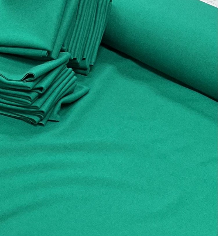 100% Wool Fabric - Tournament Green