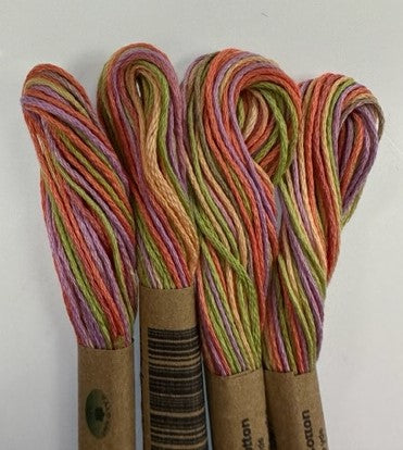 Valdani 6 Strand  Embroidery Floss Variegated: V21-Chimney Sparks**New