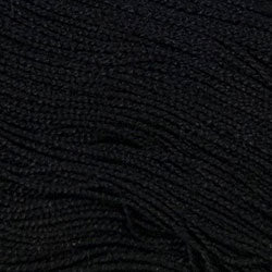 Crochet Cotton-Solid: 1 - Black Dyed