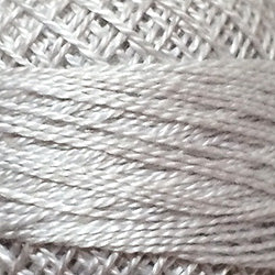 Valdani Perlé Cotton Solid: 117 - White Smoke Gray - Hattie & Della