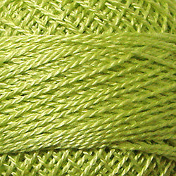 Valdani Perlé Cotton Solid: 1262 - Luminous Lime - Hattie & Della