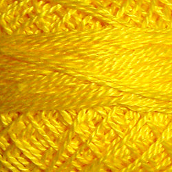 Valdani Perlé Cotton Solid: 1310 - Bright Yellow - Hattie & Della