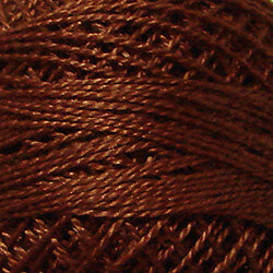 Valdani Perlé Cotton Solid: 1642 - Red Brown Medium Light - Hattie & Della