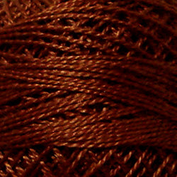 Valdani Perlé Cotton Solid: 1642 - Red Brown Medium - Hattie & Della