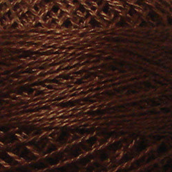 Valdani Perlé Cotton Solid: 1644-Red Brown Medium Dark - Hattie & Della