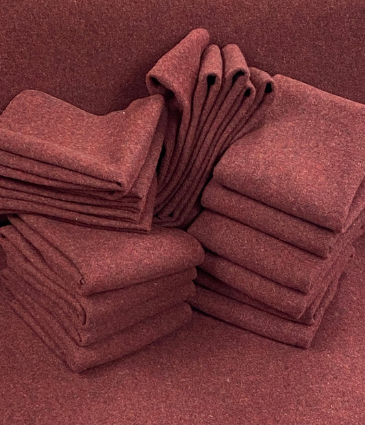 100% Wool Fabric - 1859 Santa Red
