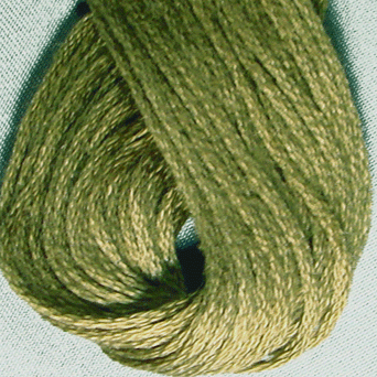 Valdani 6 Strand Embroidery Floss: 190 - Rich Olive Green Medium - Hattie & Della