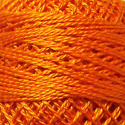 Valdani Perlé Cotton Solid: 204 - Bright Orange Coral - Hattie & Della