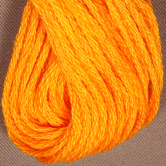 Valdani 6 Strand Embroidery Floss: 204 - Orange Bright - Hattie & Della