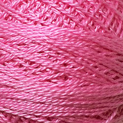 Valdani Perlé Cotton Solid: 458 - Pink Peony - Hattie & Della