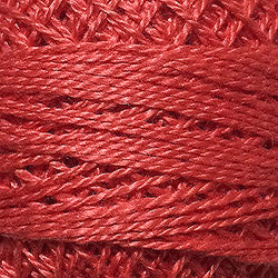 Valdani Perlé Cotton Solid: 65 - Orange Red - Hattie & Della