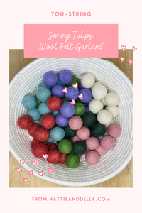 You String: Spring Tulips Wool Balls Only