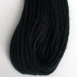 Valdani 6 Strand Embroidery Floss: 8112 - Black Medium - Hattie & Della