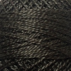 Valdani Perlé Cotton Solid: 8123 - Brown Black-Dark - Hattie & Della
