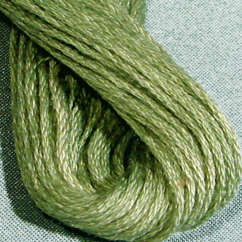 Valdani 6 Strand Embroidery Floss: 821 - Olive Green Light - - Hattie & Della