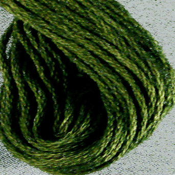 Valdani 6 Strand Embroidery Floss: 823 - Olive Green Dark - Hattie & Della