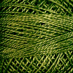 Valdani Perlé Cotton Solid: 823 - Olive Green - Dark - Hattie & Della