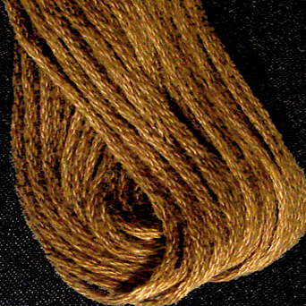 Valdani 6 Strand Embroidery Floss: 853 - Antique Gold Dark - Hattie & Della