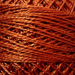 Valdani Perlé Cotton Solid: 863 - Faded Rust - Dark - Hattie & Della