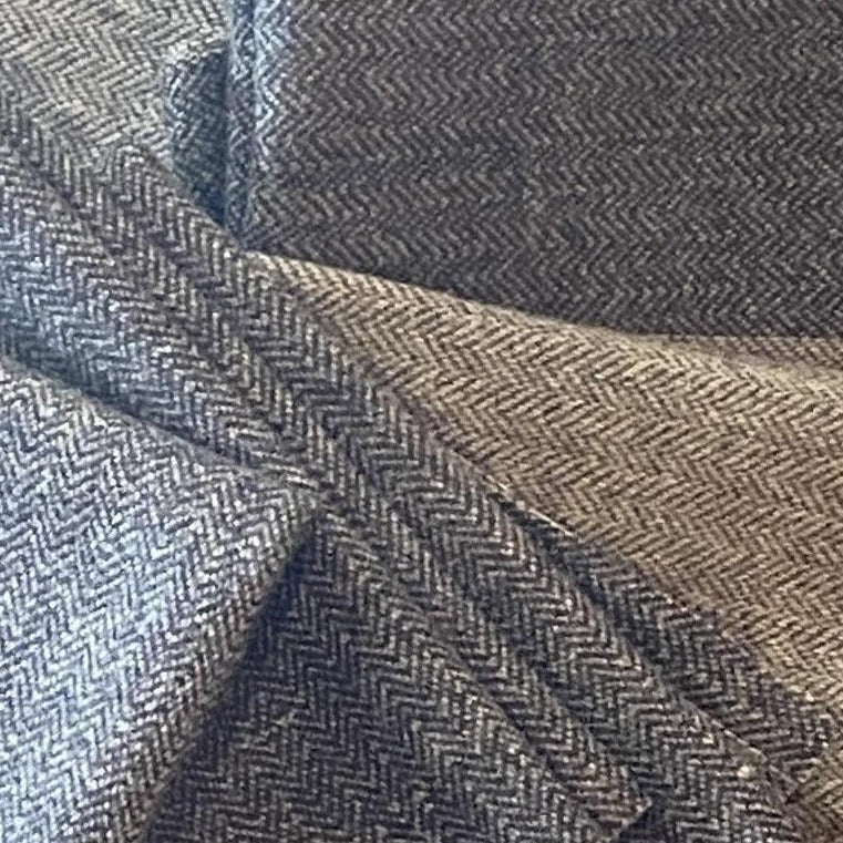 100% Wool Fabric - Beaver Brown-Reversible