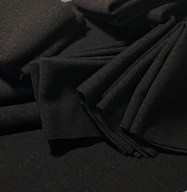 100% Wool Fabric - Black Nut