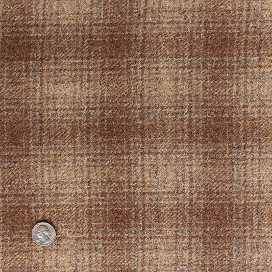 100% Wool Fabric - Boone Brown
