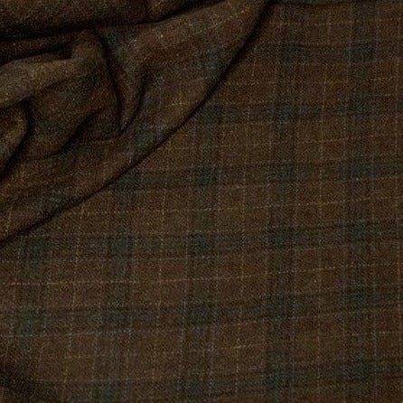 100% Wool Fabric - Brown Berry