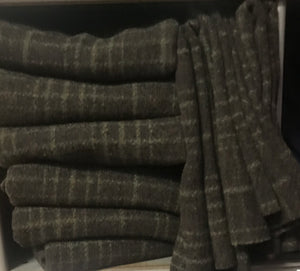 100% Wool Fabric - Dark Forest Plaid