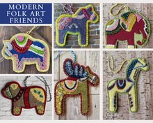 Load image into Gallery viewer, DIGITAL DOWNLOAD: Modern Folk Art Friends - Full Ornament/Garland Collection - 6 Friends
