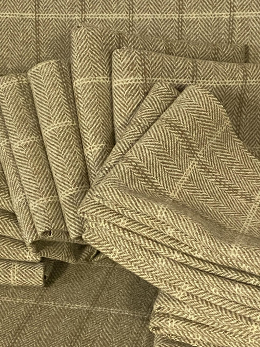 100% Wool Fabric - Dipped Gold