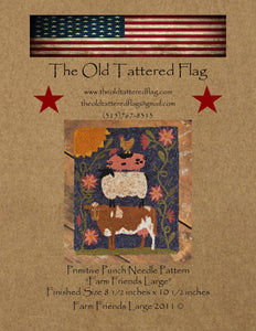 Punch Needle Pattern - Farm Friends by Old Tattered Flag