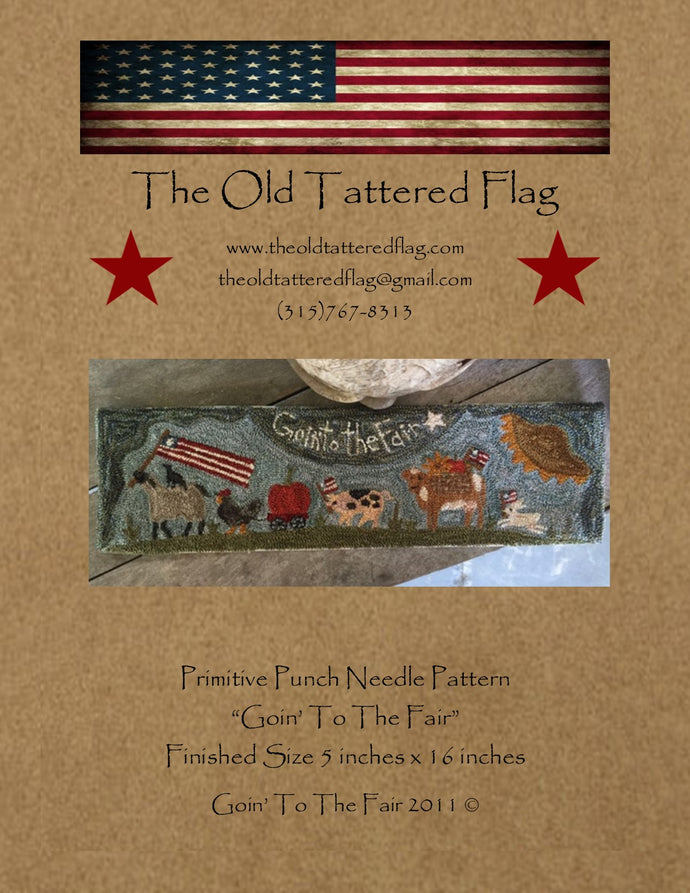 Punch Needle Pattern - Goin to the Fair by Old Tattered Flag