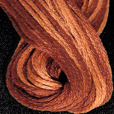 Valdani 6 Strand  Embroidery Floss Variegated: H201 - Rust - Heirloom Collection - Hattie & Della