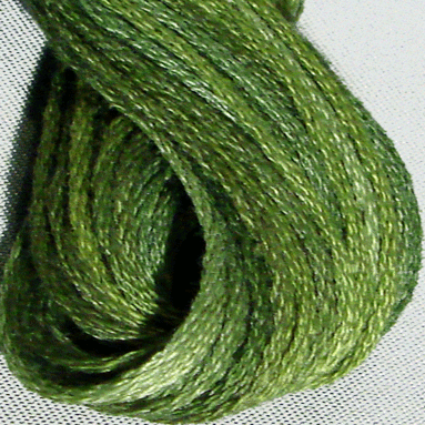 Valdani 6 Strand  Embroidery Floss Variegated: H202-Withered Green-Heirloom Collection - Hattie & Della