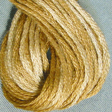 Valdani 6 Strand  Embroidery Floss Variegated: H205 - Ancient Gold - Heirloom Collection - Hattie & Della