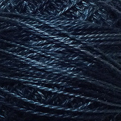 Valdani Perlé Cotton Variegated: H207-Darkened Blue-Heirloom Collection - Hattie & Della
