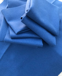 100% Wool Fabric - High School Blue