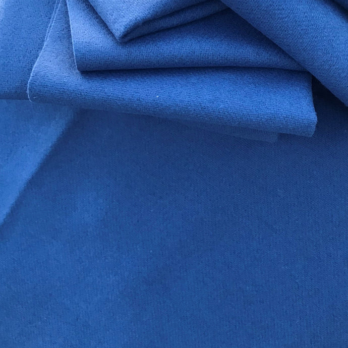 100% Wool Fabric - High School Blue