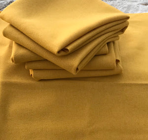 100% Wool Fabric - High School Gold